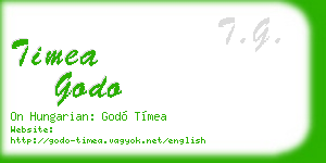 timea godo business card